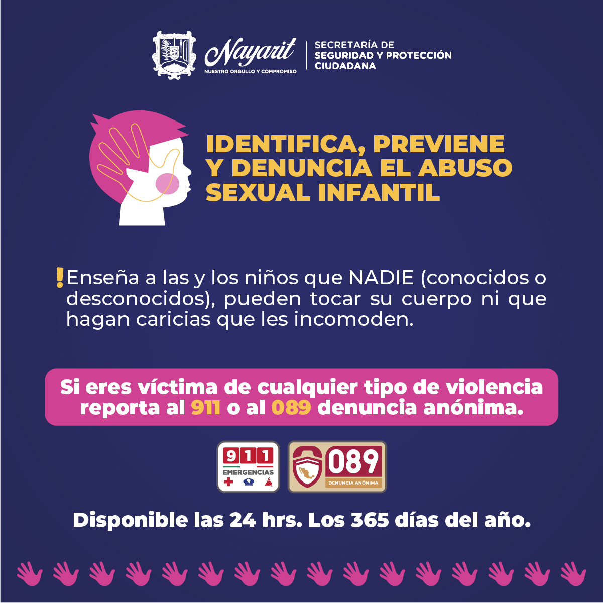 No al abuso infantil